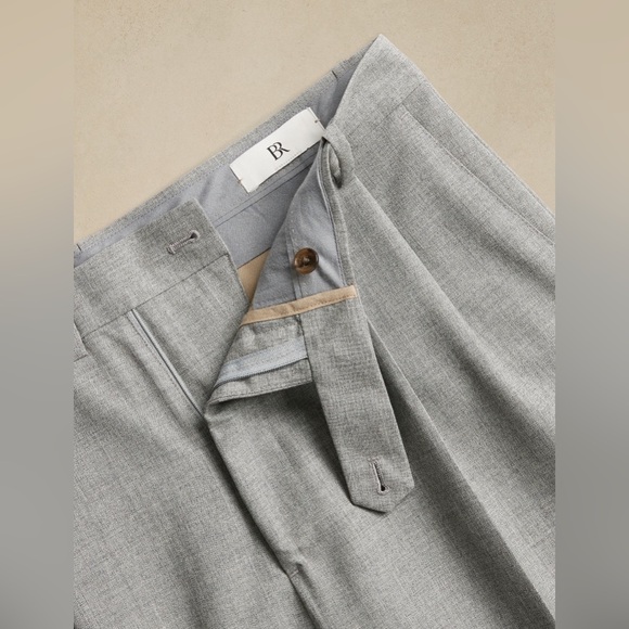 BANANA REPUBLIC SIGNATURE ITALIAN RUSTICO WIDE-LEG SUIT PANT - Picture 10 of 13